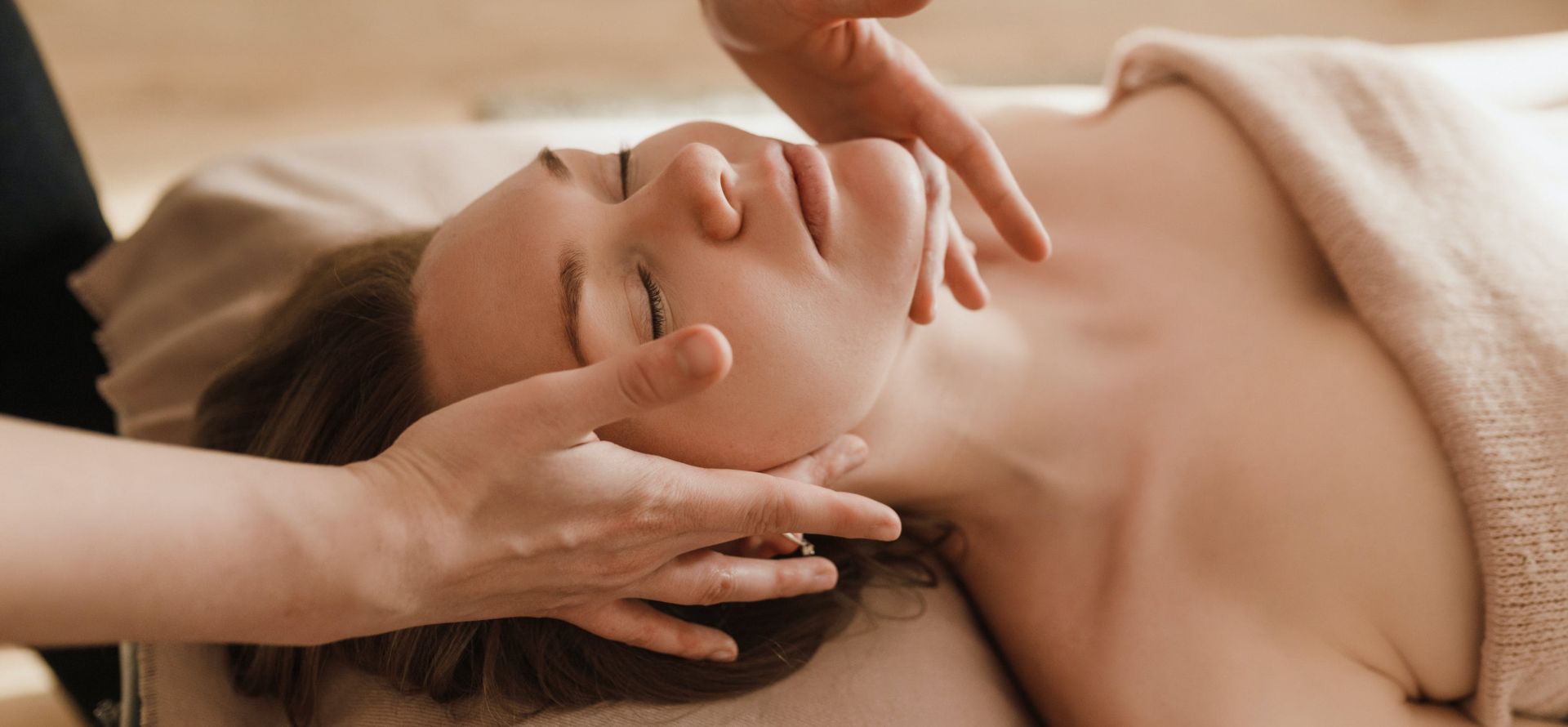 A Woman Having a Massage